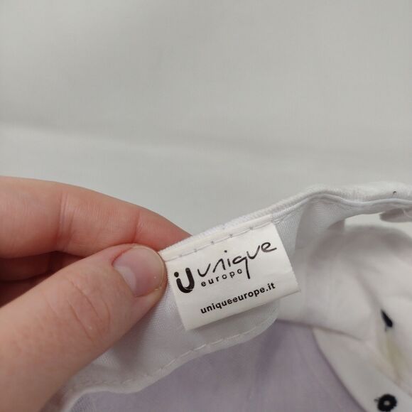 Costa Strapback Hat White One Size Adjustable Vented Holes 6 Panel Unique Europe - Picture 8 of 9